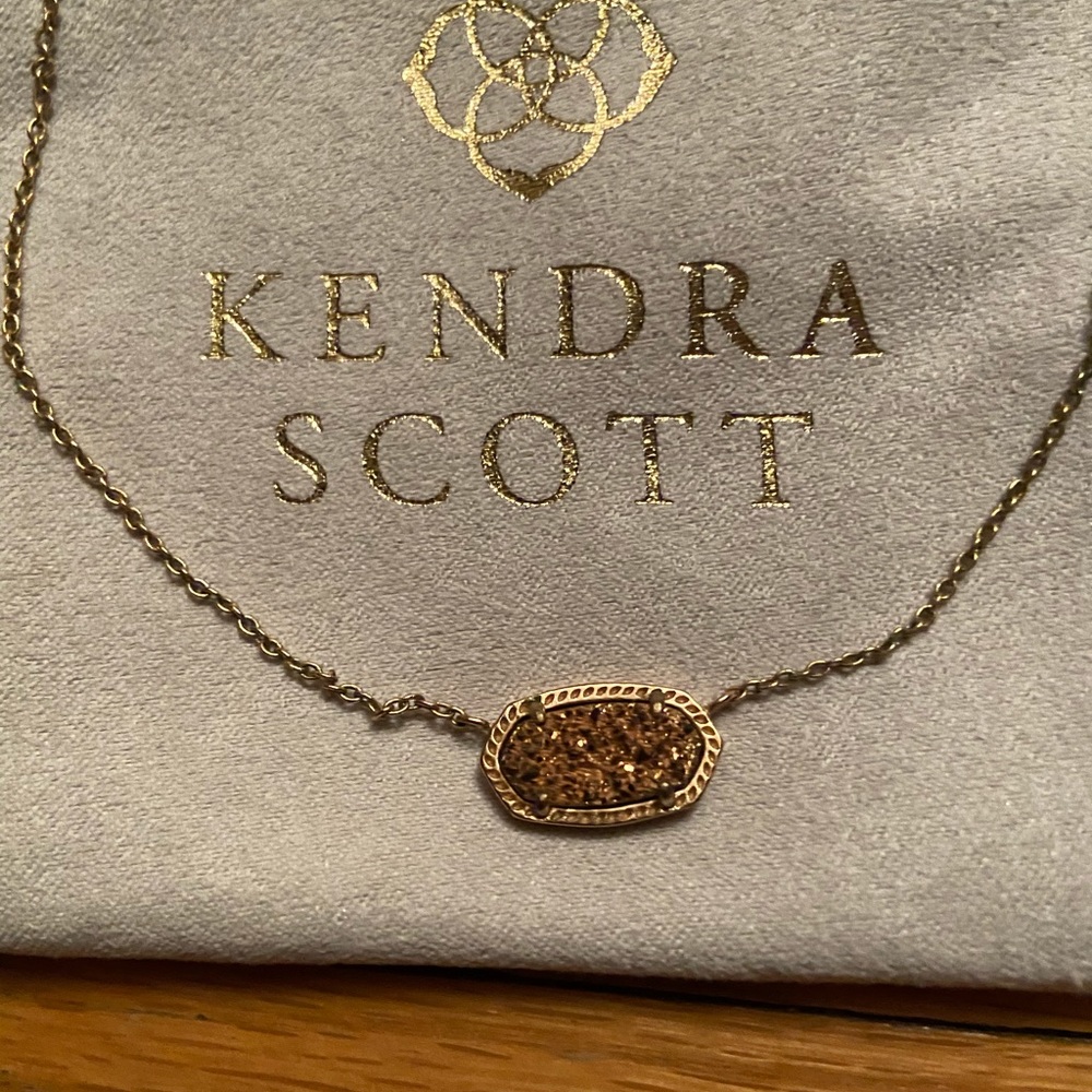 Kendra Scott Elisa Pendant Necklace in Rose Gold